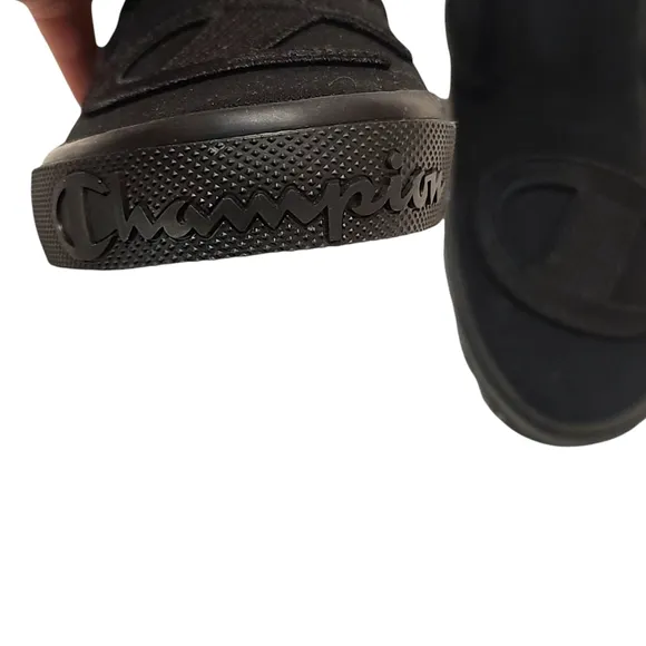 Champion Life™ Metro Slip-On Black Canvas Big Kids Sneaker Size 6Y
