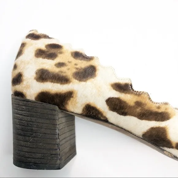 Chloe | Lauren Leopard Fur Print Heels RARE