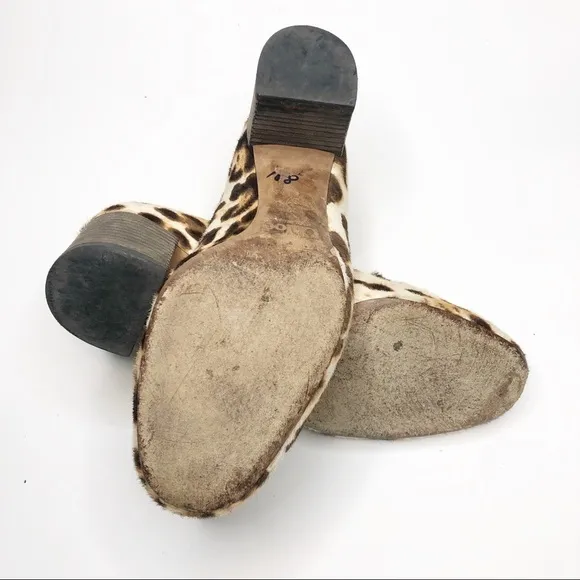 Chloe | Lauren Leopard Fur Print Heels RARE