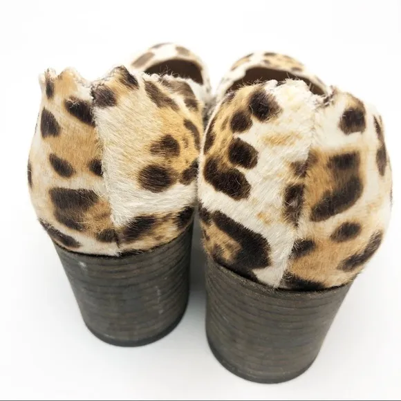 Chloe | Lauren Leopard Fur Print Heels RARE