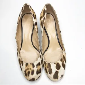 Chloe | Lauren Leopard Fur Print Heels RARE