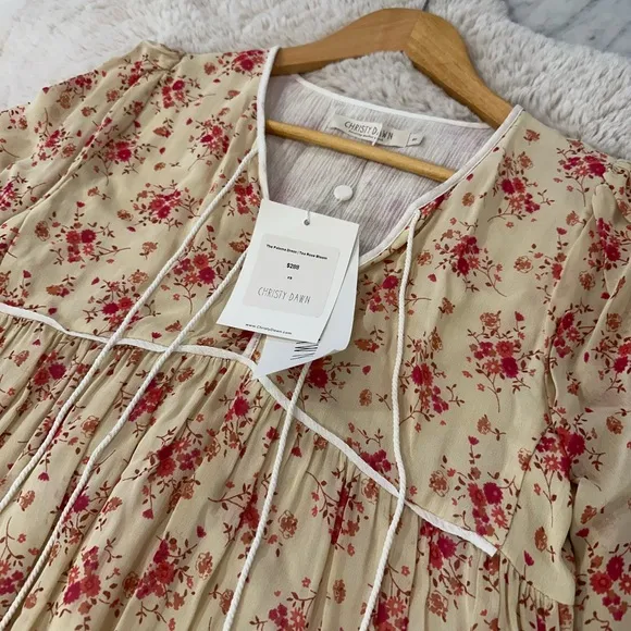 Christy Dawn BNWT Paloma Dress in Tea Rose Floral - XS
