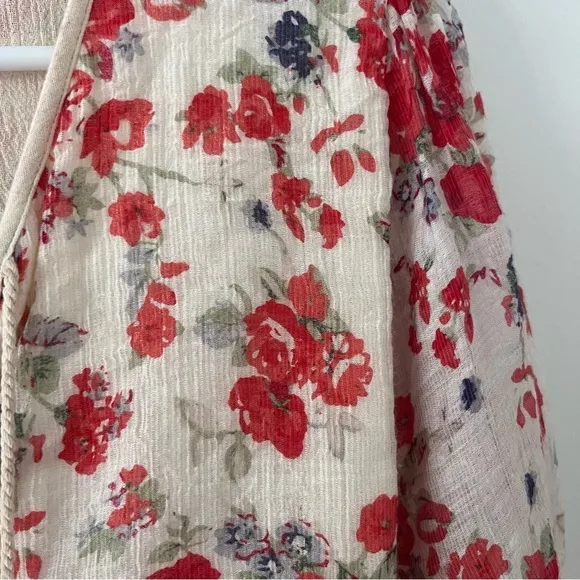 Christy Dawn Paloma Dress Long Sleeve small Floral Ivory Print