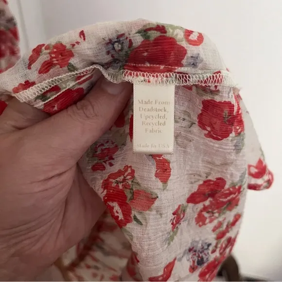 Christy Dawn Paloma Dress Long Sleeve small Floral Ivory Print