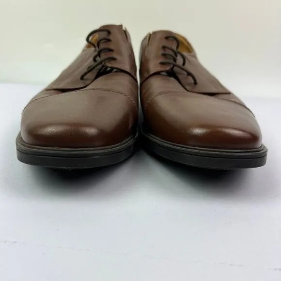 Clarks 15770 Men’s Size 10 Ultimate Comfort Collection Brown Leather Oxfords