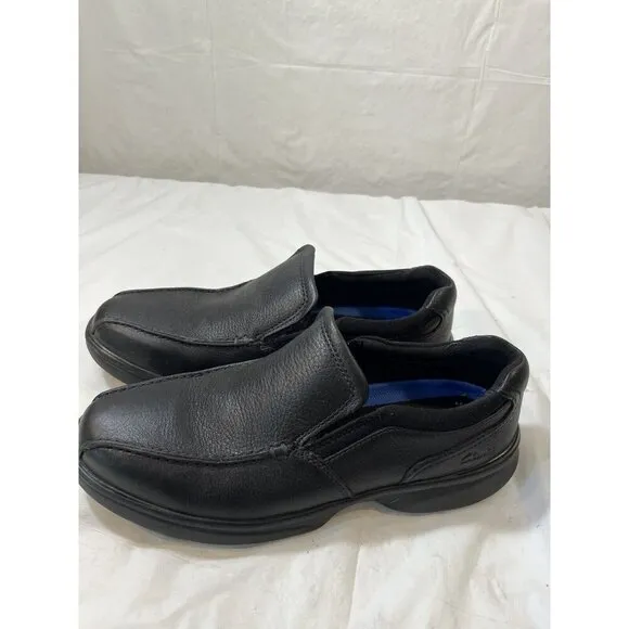 Clarks Bradley Step Mens Slip On size 10 black leather