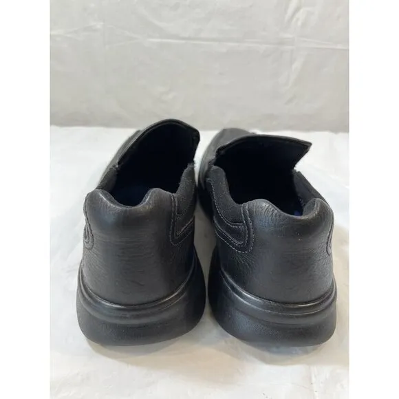 Clarks Bradley Step Mens Slip On size 10 black leather