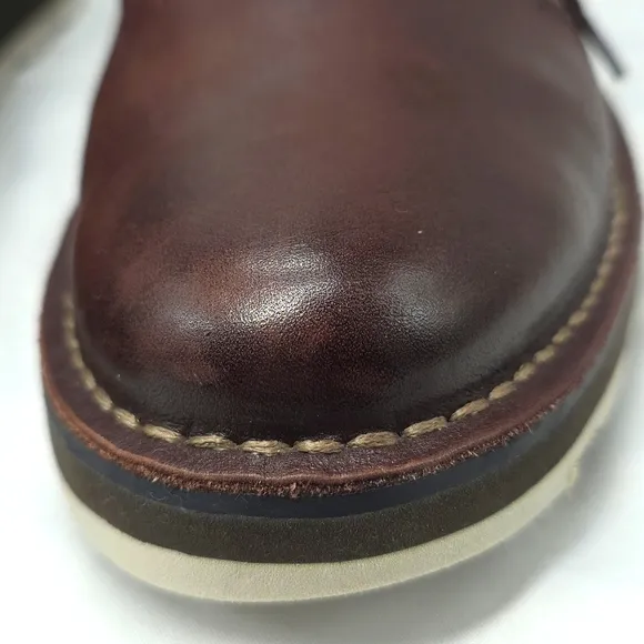 CLARK'S DARBLE WALK CHOCO BROWN LEATHER OXFORDS LACE UPS MENS 11 IN GUC ELEGANT