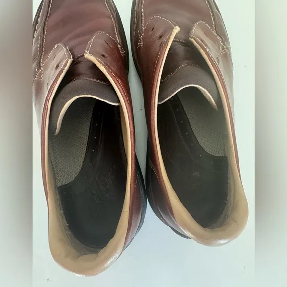Clarks Men’s Leather Casual Oxfords brown 10