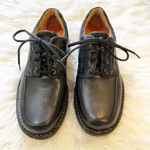Clarks NEW Unstructured Un.Bend Black Leather Lace Up Oxfords Men’s Size 8.5W