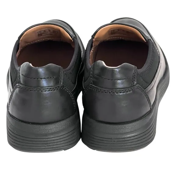 Clarks Unstructured Men's Black Leather Slip-On‎ Shoes