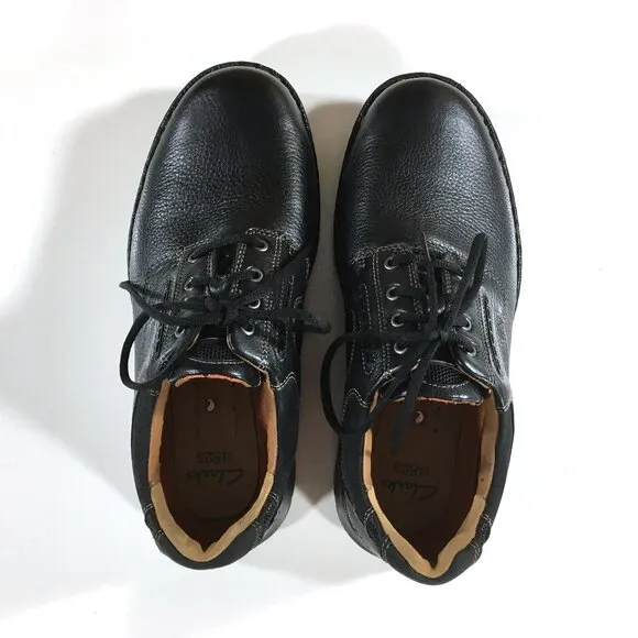 Clarks Unstructured Un.Ravel Lace Up Oxfords Mens Size 9.5 XW Extra Wide Black