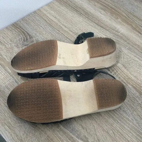 Cloudberry clog sandals womens Size 41 / 10.5  Black peep toe