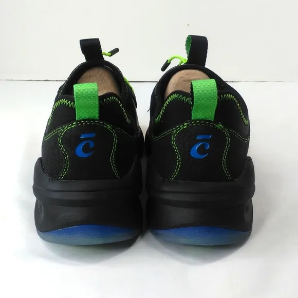 Clove Shoes Black and Green Rainbow Soul Healthcare Worker Sneakers