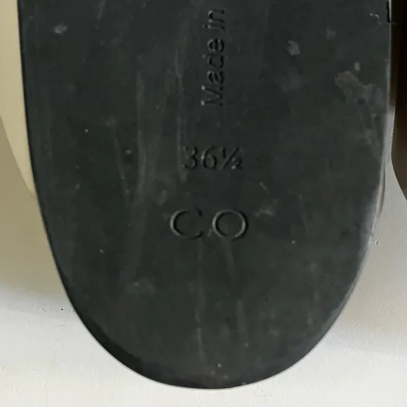 CO Leather Cross Slide Sandal
