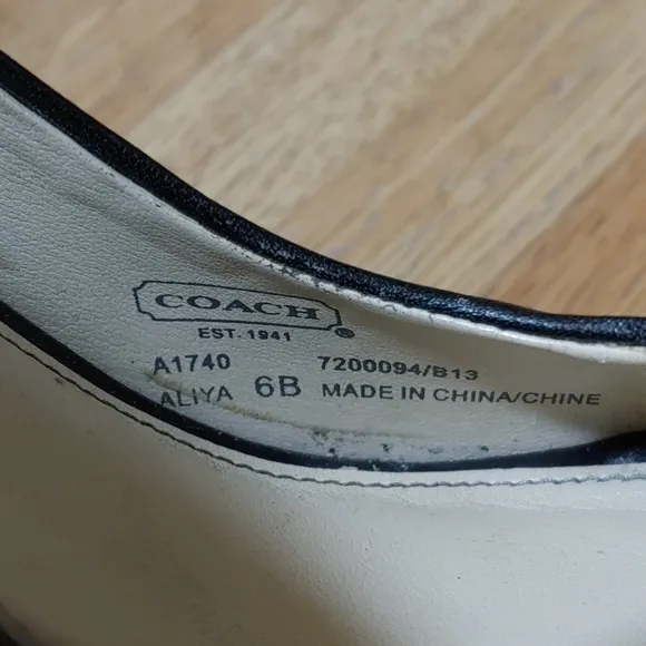 Coach Aliya Logo Peek Open Toe Heels 6B