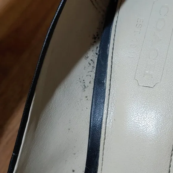 Coach Aliya Logo Peek Open Toe Heels 6B