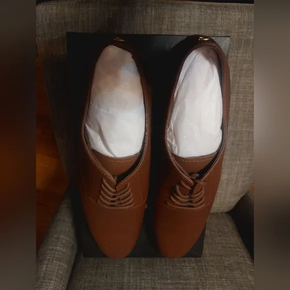 Coach Brown Leather Oxford Shoes