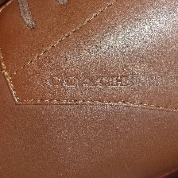 Coach Brown Leather Oxford Shoes