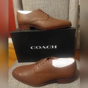 Coach Brown Leather Oxford Shoes