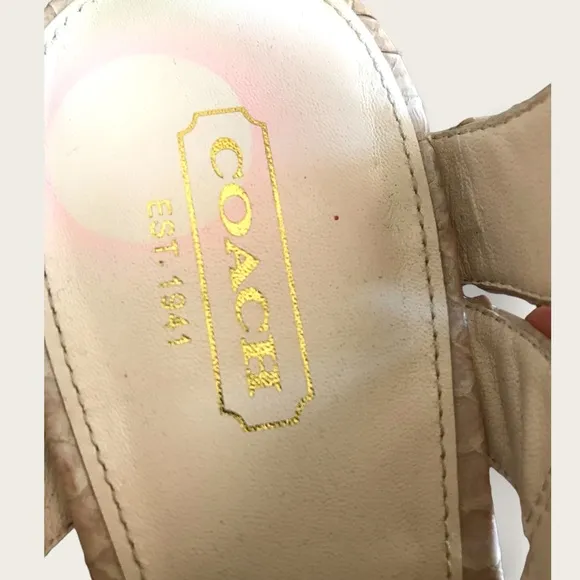 Coach heels, size 8.5