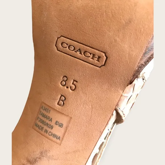 Coach heels, size 8.5