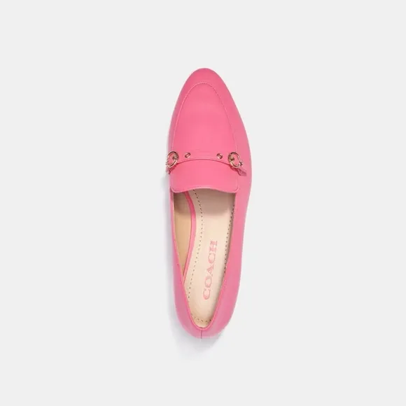 Coach Isabel Leather Loafer Bright Watermelon size 6.5