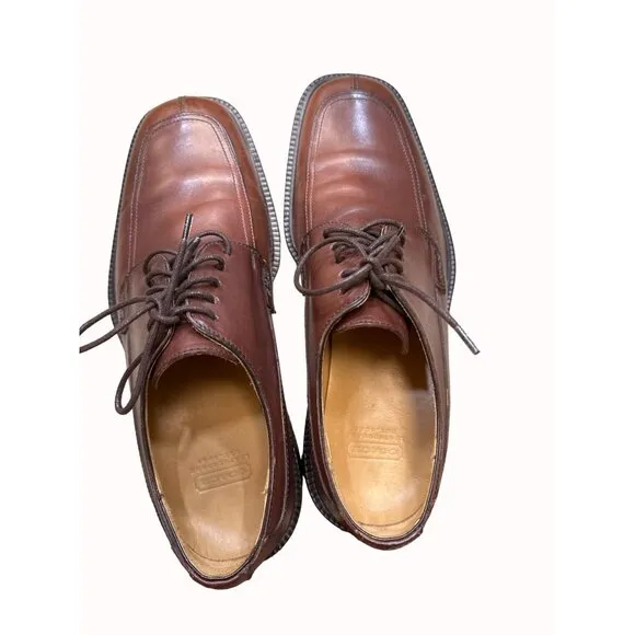 Coach J995 Malone men’s brown leather dress shoes oxfords size 7.5D SKU 4403