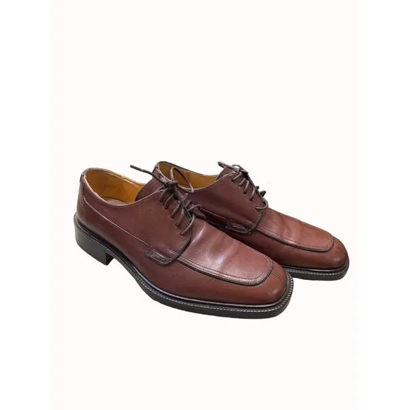 Coach J995 Malone men’s brown leather dress shoes oxfords size 7.5D SKU 4403