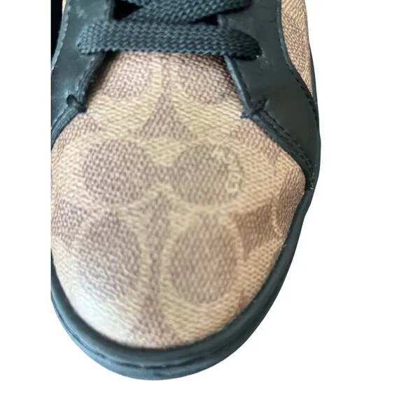 COACH Signature Logo Print Sneakers size 9