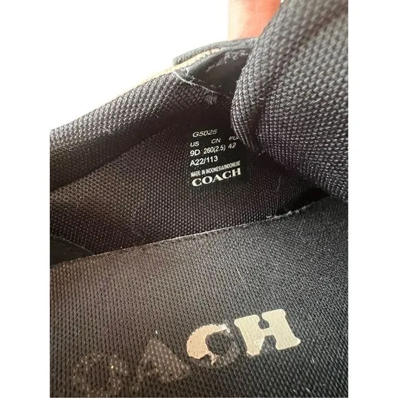 COACH Signature Logo Print Sneakers size 9
