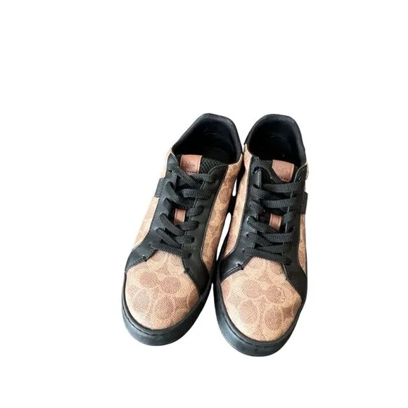 COACH Signature Logo Print Sneakers size 9