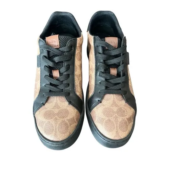 COACH Signature Logo Print Sneakers size 9