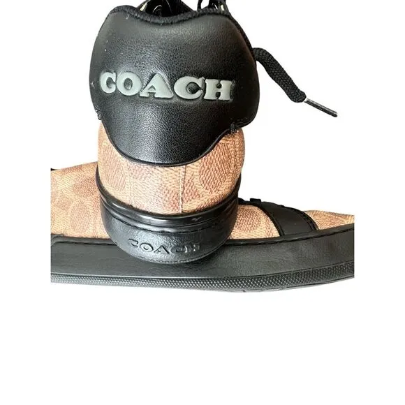 COACH Signature Logo Print Sneakers size 9