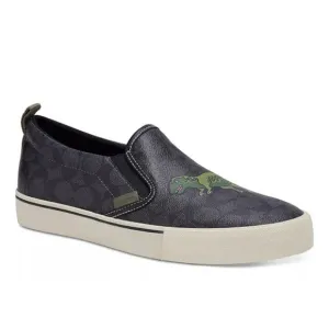 Coach Skate Slip On Sneaker In Signature Canvas With Rexy, Size 13 D
