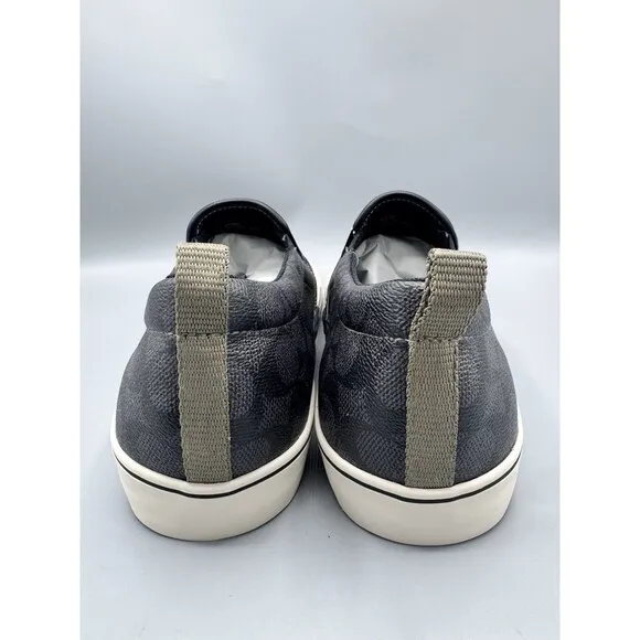 Coach Skate Slip On Sneaker In Signature Canvas With Rexy, Size 13 D