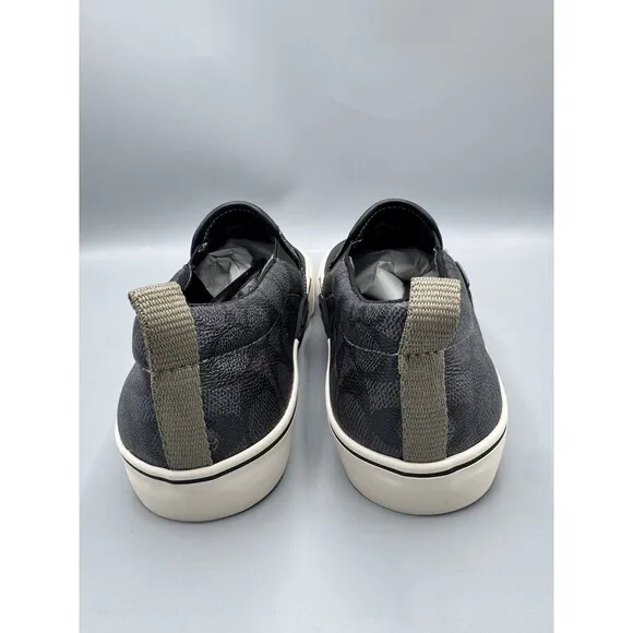 Coach Skate Slip On Sneaker In Signature Canvas With Rexy, Size 8 D