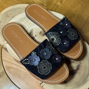 COACH Tea Rose with Rivets Slides