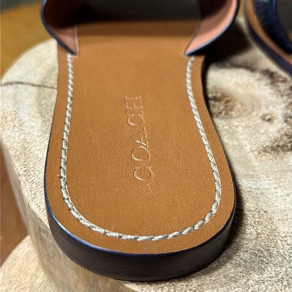 COACH Tea Rose with Rivets Slides
