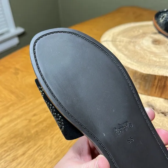 COACH Tea Rose with Rivets Slides