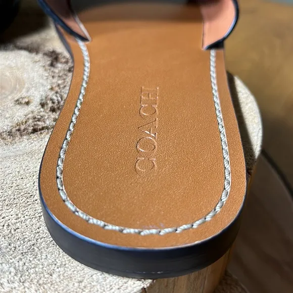 COACH Tea Rose with Rivets Slides