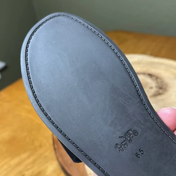COACH Tea Rose with Rivets Slides