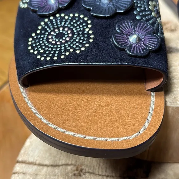 COACH Tea Rose with Rivets Slides