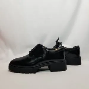 Coach Women's Lyla Leather Derby Oxfords Size 7.5 Black NWT