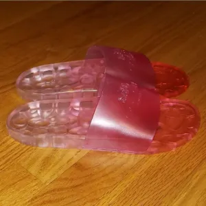 Coach Pink Rubber Slides