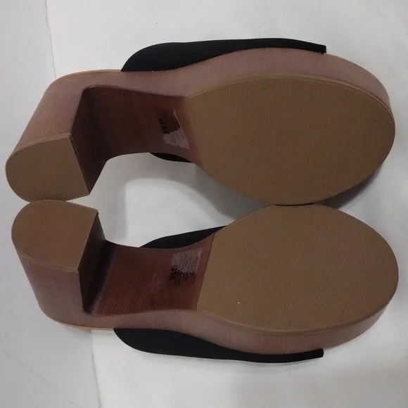 Coconut By Matisse Platform Chunky Block Light Wooden Heels Clog Mules Sandals 8