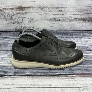 Cold Haan Zerogrand C33490 Wingtip Gray Leather Oxfords, Men’s Size 10