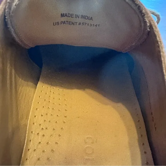 COLE HAAN Air Giraldo Wingtip‎ British Tan Leather Oxfords Shoes Sz 9