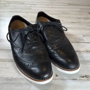 Cole Haan Black Leather Women's Oxfords