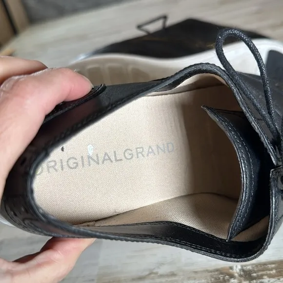 Cole Haan Black Leather Women's Oxfords
